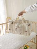 Embroidered Travel Bag Large Capacity Luggage Bag Lightweight Carry-on Handheld Shoulder Bag Boston Bag