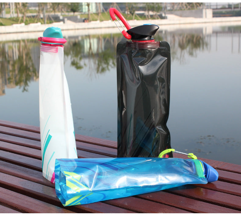 Folding Water Bag Portable Mountaineering Travel Water Storage Bag Large Caliber Portable Drinking Cup