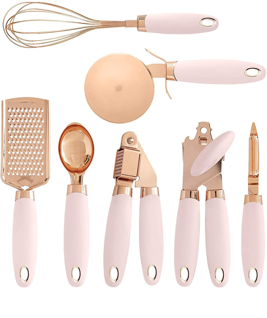Zestaw 7 akcesoriów kuchennych – miedziany Rose Gold