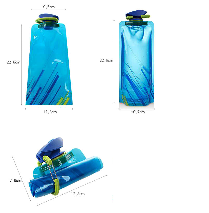 Folding Water Bag Portable Mountaineering Travel Water Storage Bag Large Caliber Portable Drinking Cup