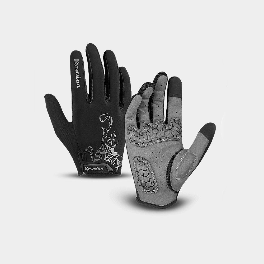 Spring and Autumn Men's and Women's Sports Riding Fitness Touch Screen Long Finger Outdoor Mountain Bike Gloves