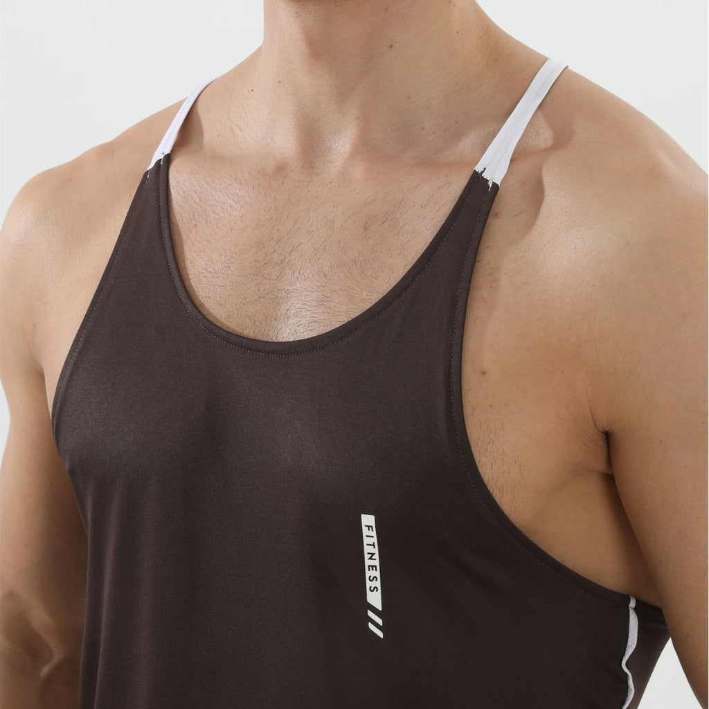 Men's Sleeveless Quick-Dry Vest for Sports Muscle Show, Casual Outdoor Wear