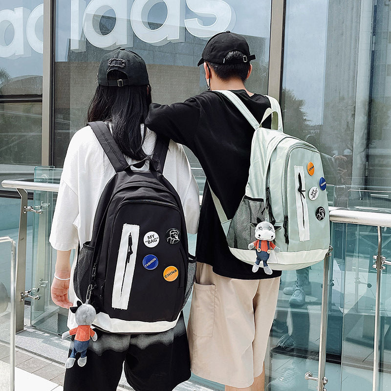 Student Backpack High School Student Backpack Leisure Travel Bag Simple Computer Bag Girl Large Capacity School Bag