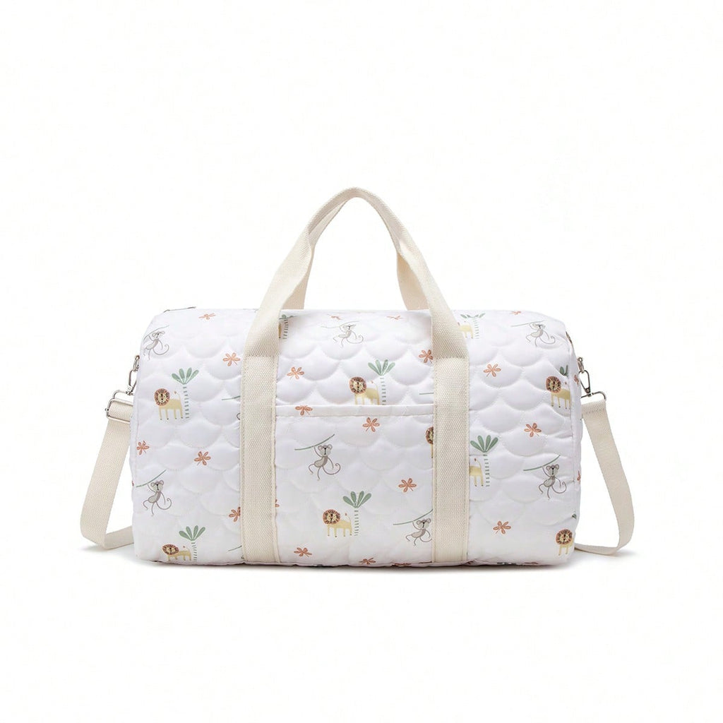Embroidered Travel Bag Large Capacity Luggage Bag Lightweight Carry-on Handheld Shoulder Bag Boston Bag