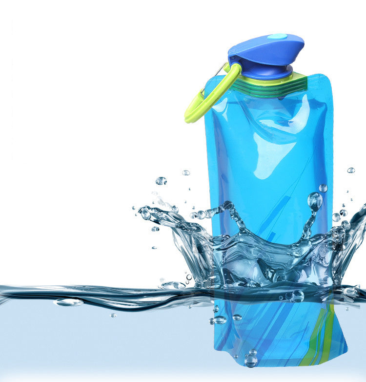 Folding Water Bag Portable Mountaineering Travel Water Storage Bag Large Caliber Portable Drinking Cup