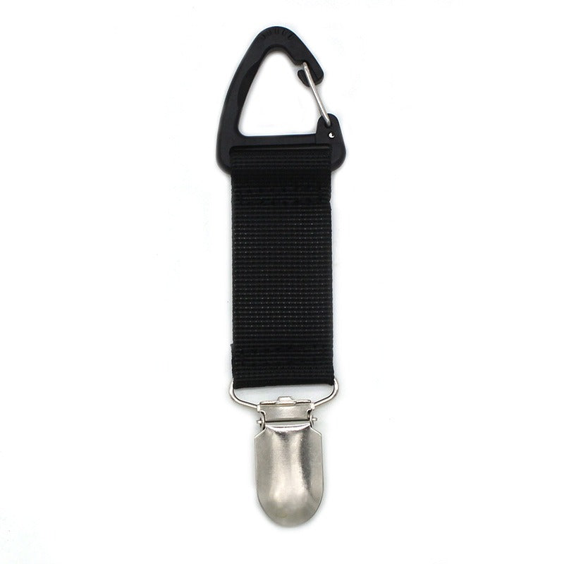 New Fabric Bulletless Hat Clip for Outdoor Travel In Europe and America, Straw Hat Clip for Portable Hat Companion Bag Clip