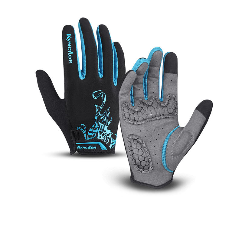 Spring and Autumn Men's and Women's Sports Riding Fitness Touch Screen Long Finger Outdoor Mountain Bike Gloves