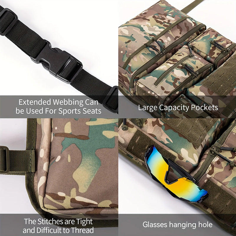 Tactical Car Seat Organizer - Universal Rear Seat Hanging Storage Bag, Multi-Purpose Travel Gear Organizer for SUV/Jeep/Van