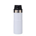 Stainless Steel Vacuum Cup Simple Portable Solid Color Flip Lid Cup Outdoor Hiking Cycling Sports Cup