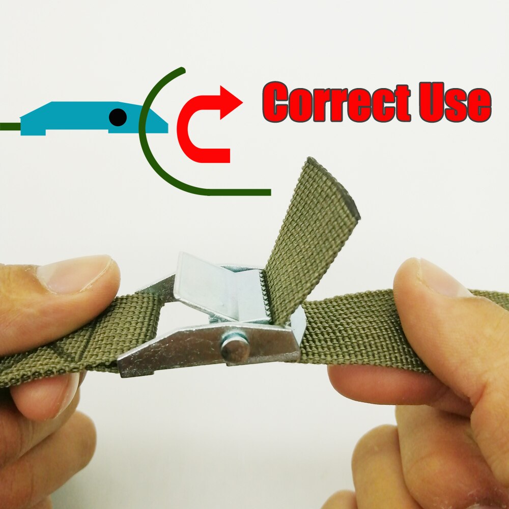 2M Buckle Tie-Down Belt cargo straps for Car motorcycle bike With Metal Buckle Tow Rope Strong Ratchet Belt for Luggage Bag