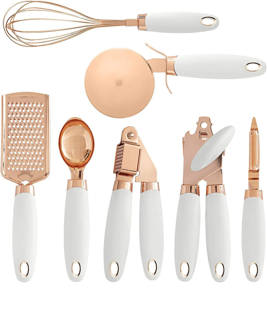 Zestaw 7 akcesoriów kuchennych – miedziany Rose Gold