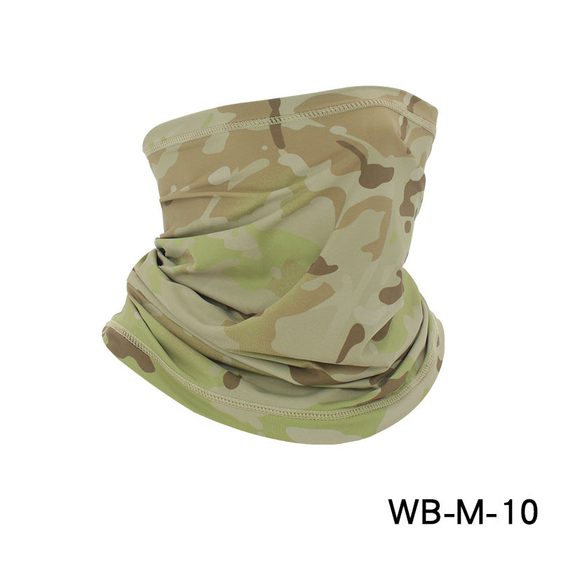 Multifunctional Ice Silk Printing Outdoor Cycling Fishing Head Cover Scarf Sports Seamed Magic Head Scarf