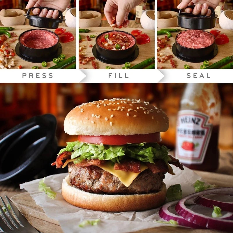 Prasa do burgerów 3w1 – kotlety, burgery, klopsiki