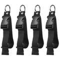 Portable Black Nylon Anti-Theft Luggage Strap, Bag Clip for Multi-Tool, Camping & Hiking