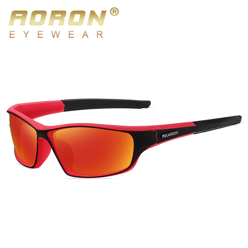 New Men's Polarized Sunglasses Outdoor Sports Cycling Sunglasses TR Square Sunglasses A3042