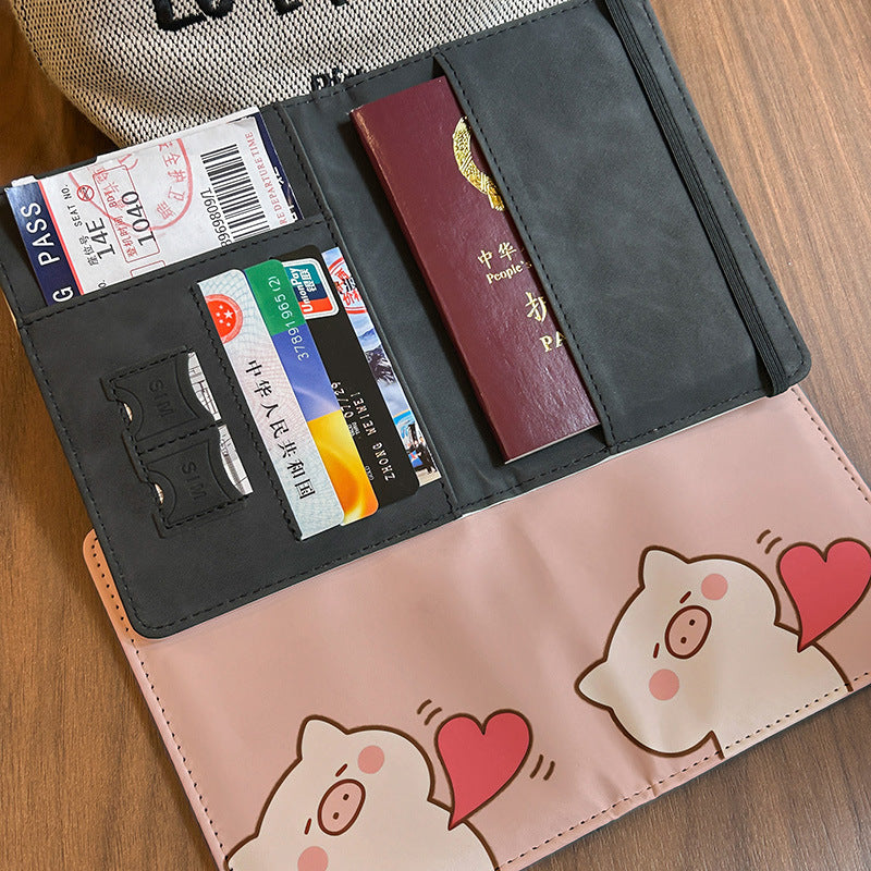 Passport holder ID bag protective cover multifunctional card bag portable storage for overseas travel