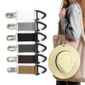 New Fabric Bulletless Hat Clip for Outdoor Travel In Europe and America, Straw Hat Clip for Portable Hat Companion Bag Clip