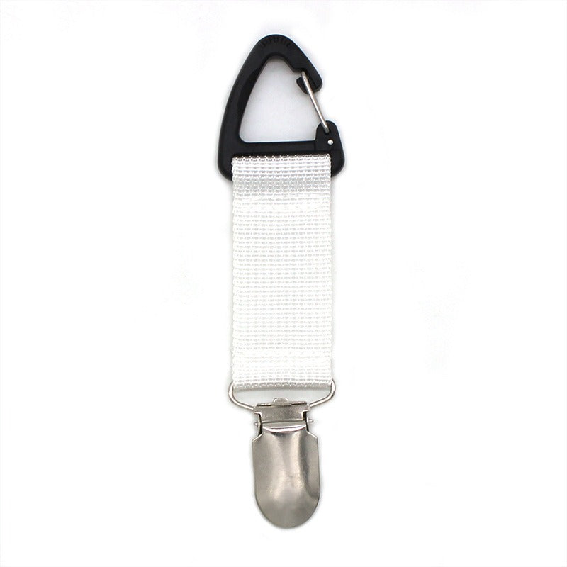 New Fabric Bulletless Hat Clip for Outdoor Travel In Europe and America, Straw Hat Clip for Portable Hat Companion Bag Clip
