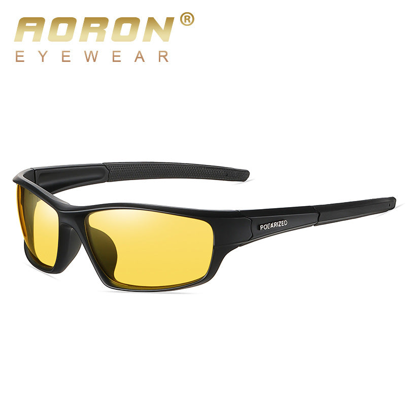 New Men's Polarized Sunglasses Outdoor Sports Cycling Sunglasses TR Square Sunglasses A3042