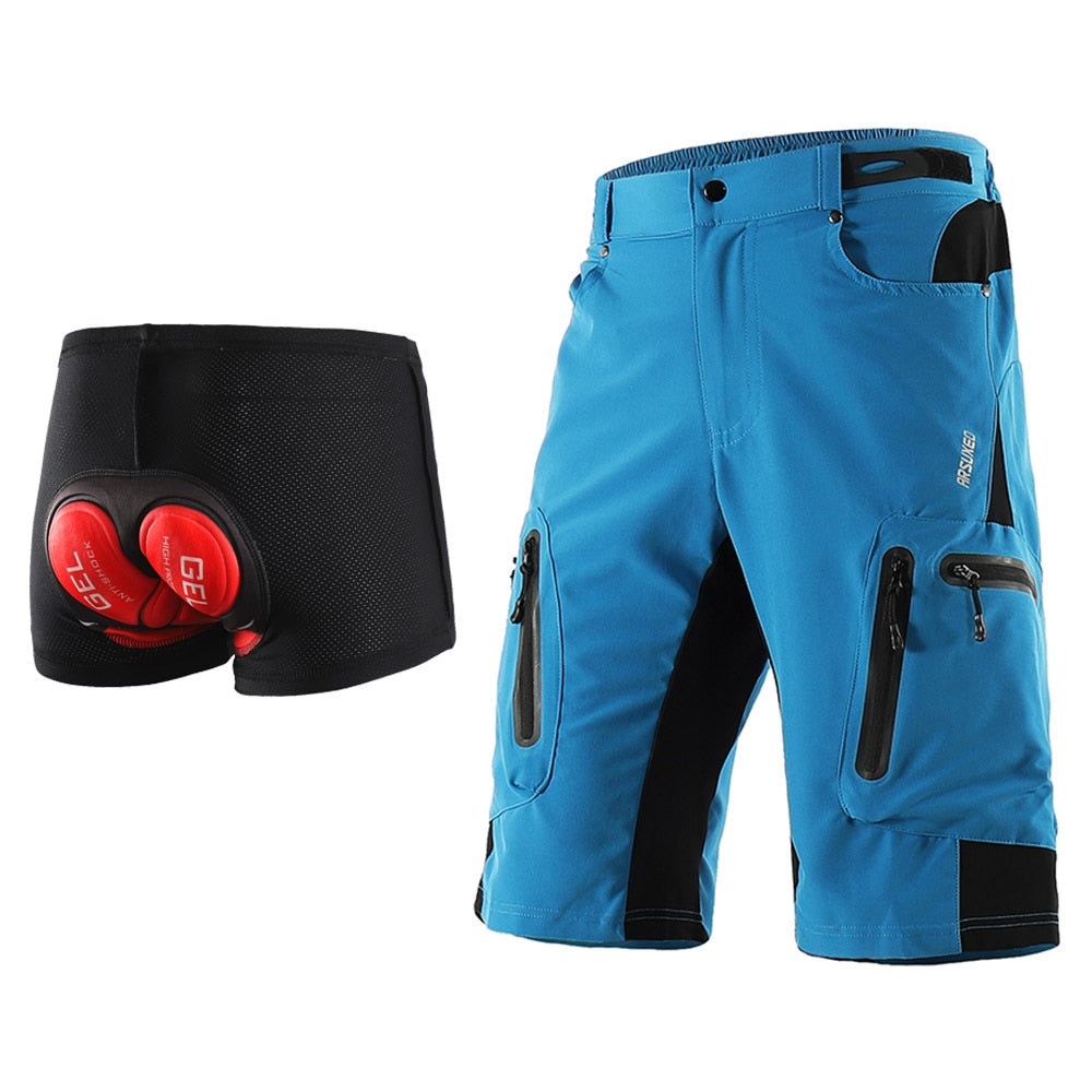 Spodenki kolarskie ARSUXEO – MTB, Downhill, luźny krój