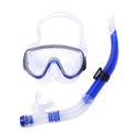 One-Piece Large Frame Diving Goggles Mask Semi-Dry Snorkel