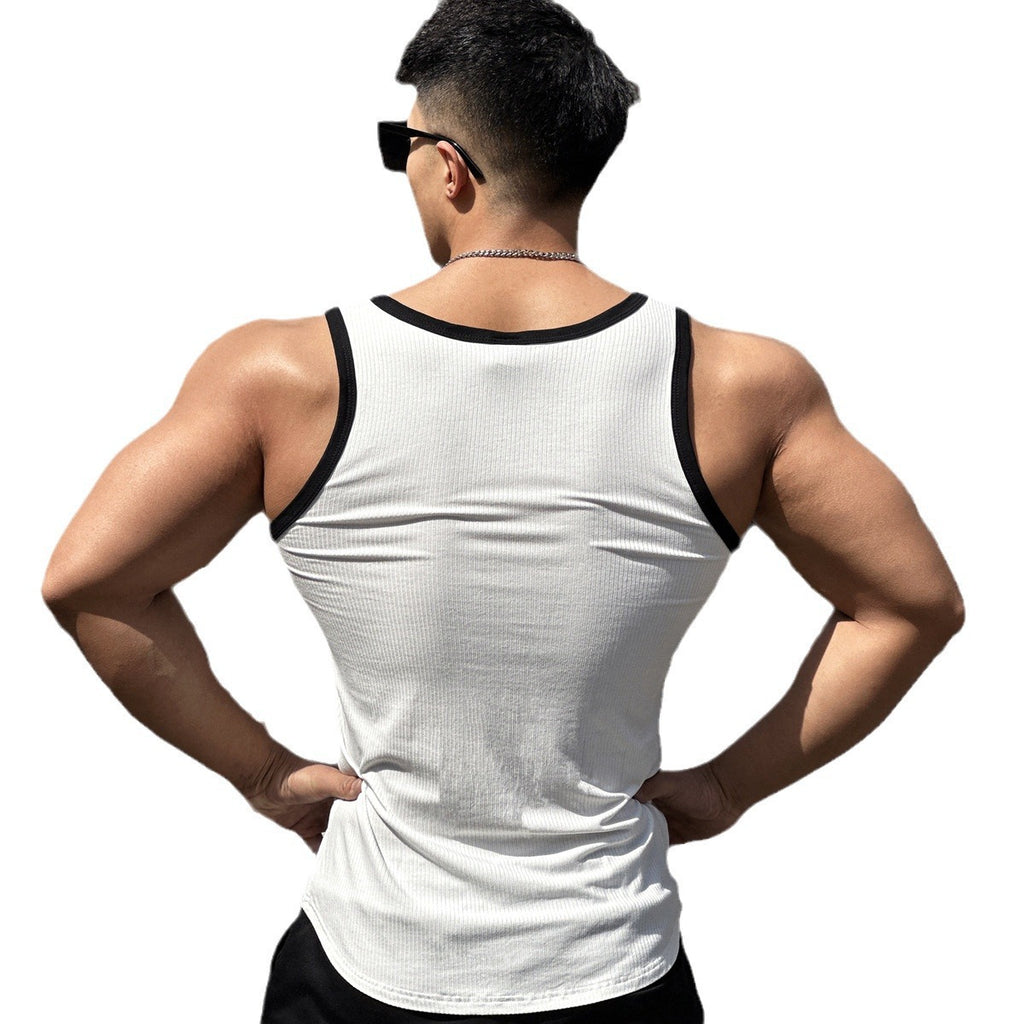 Koszulka bez rękawów męska – tank top, siłownia, bieganie