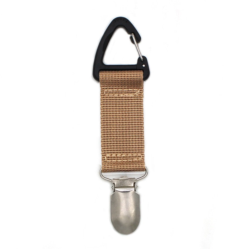 New Fabric Bulletless Hat Clip for Outdoor Travel In Europe and America, Straw Hat Clip for Portable Hat Companion Bag Clip