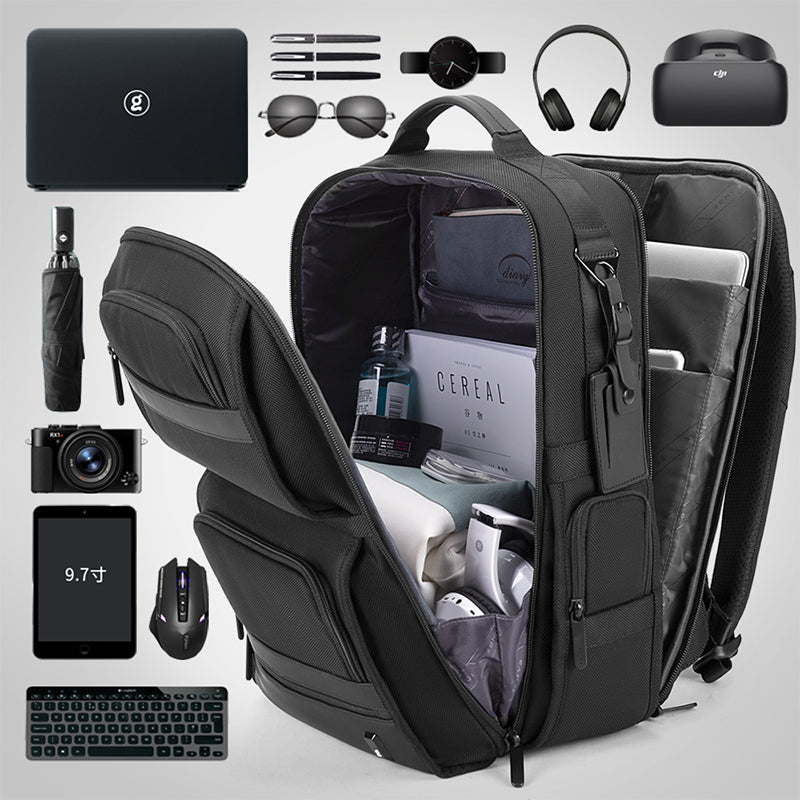 New Casual Business Men's Backpack Travel Business Computer Backpack Men's Waterproof Student School Bag