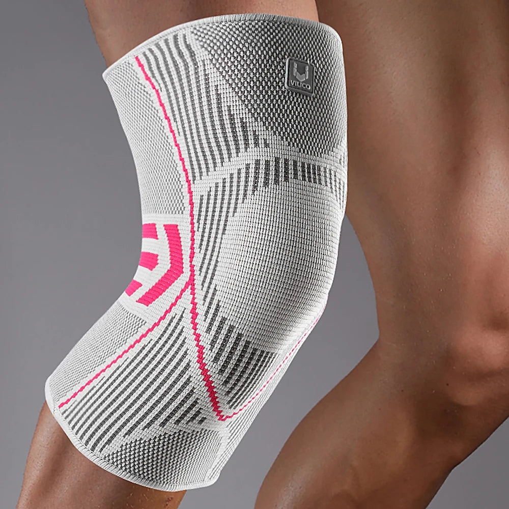 Outdoor sports cycling running basketball knee pads knitted high elasticity comfortable silicone anti damage protective gear