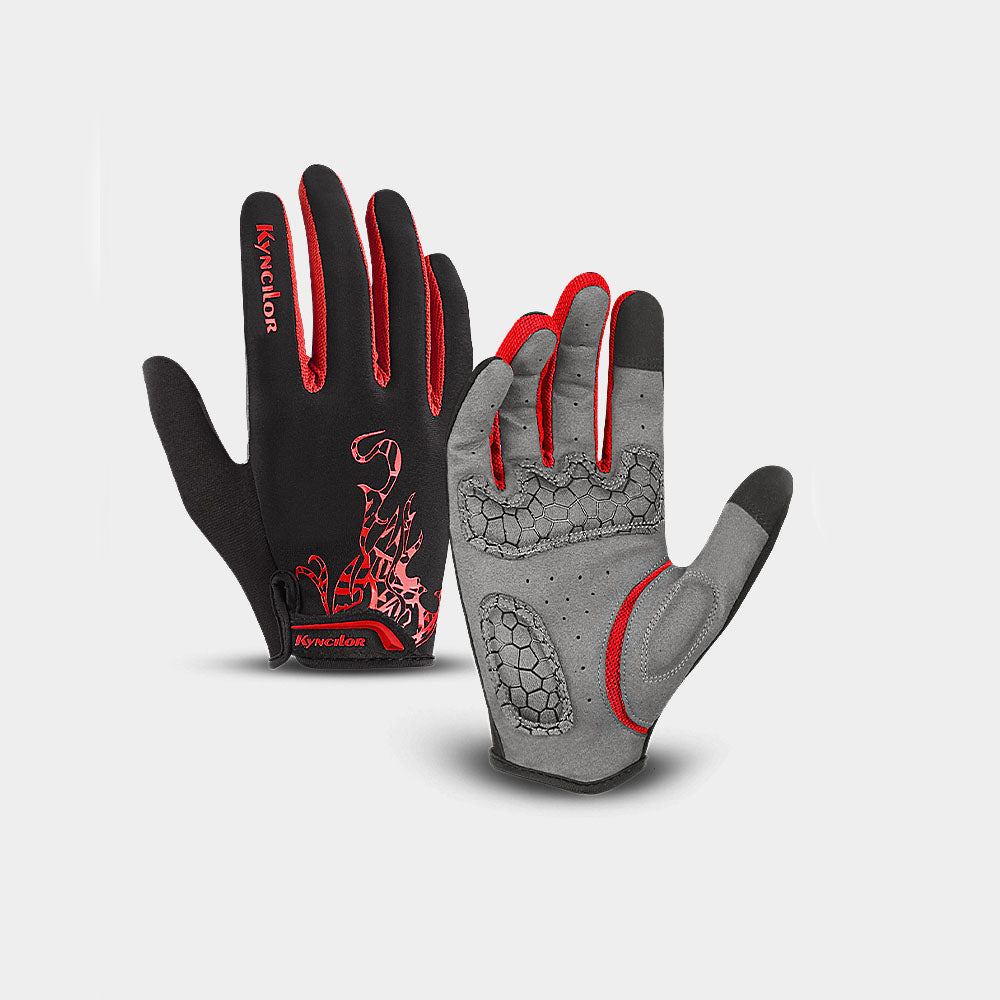 Spring and Autumn Men's and Women's Sports Riding Fitness Touch Screen Long Finger Outdoor Mountain Bike Gloves