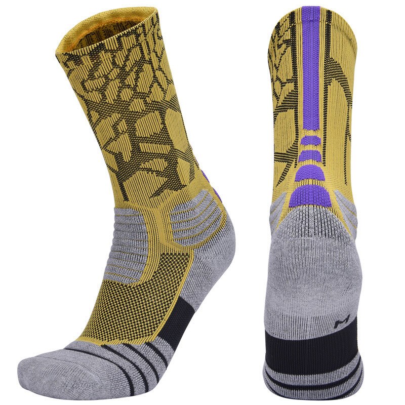 High Quality New Men Outdoor Sports Elite Basketball Socks Men Cycling Socks Compression Socks Cotton Towel Bottom Men's socks