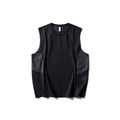 Color-block Quick-dry Sleeveless Vest for Men, Loose Fit Outdoor Sports Top