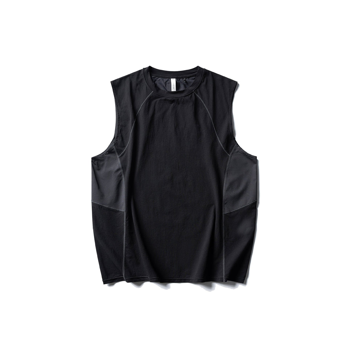 Color-block Quick-dry Sleeveless Vest for Men, Loose Fit Outdoor Sports Top