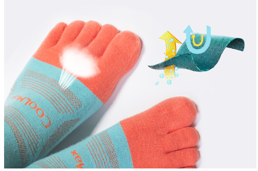 3 pairs of breathable, wear-resistant, and anti slip sports socks for outdoor hiking, off-road running, cycling, and five finger socks